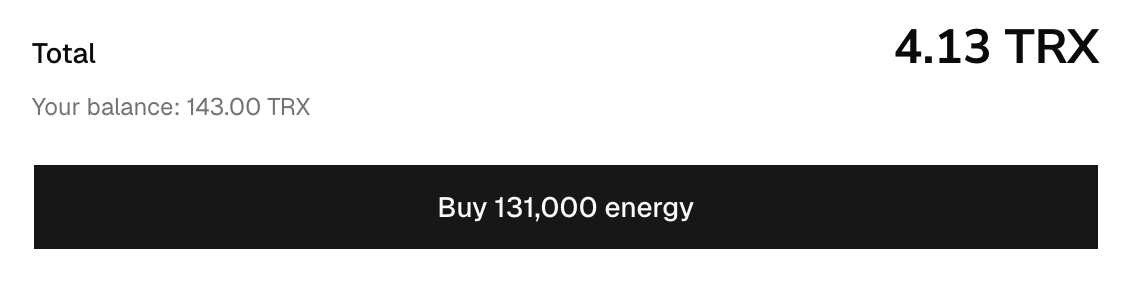 The total for 131,000 energy above the buy button